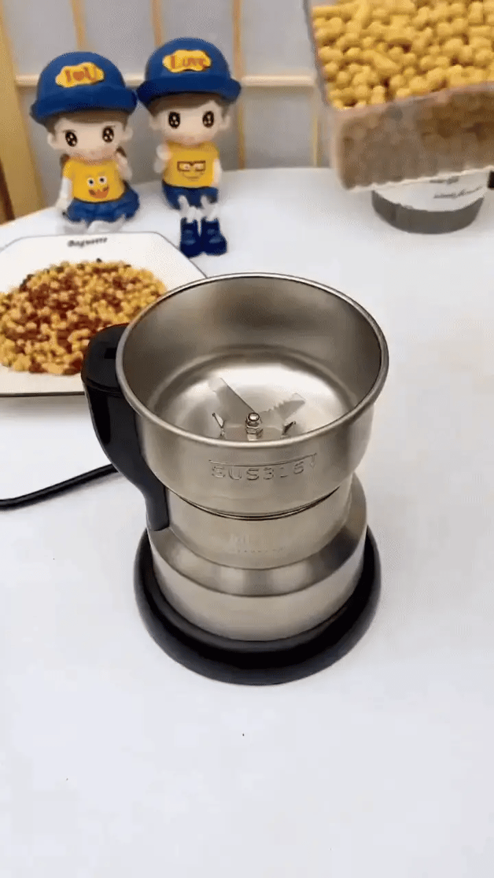 🔥 Upgrade Your Kitchen with the Powerful Mini Grinder – Grind Coffee, Spices & More in Seconds/Stainless Steel Electric Grinder