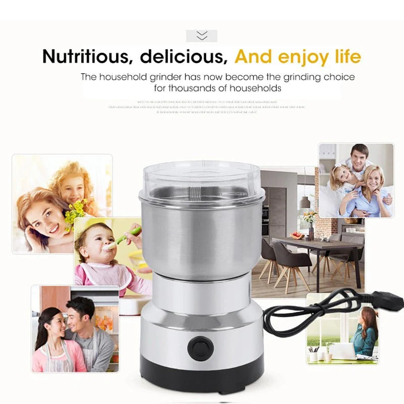🔥 Upgrade Your Kitchen with the Powerful Mini Grinder – Grind Coffee, Spices & More in Seconds/Stainless Steel Electric Grinder
