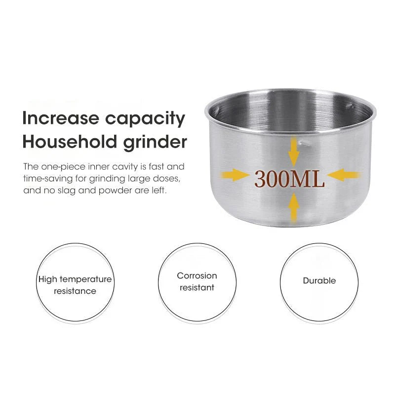🔥 Upgrade Your Kitchen with the Powerful Mini Grinder – Grind Coffee, Spices & More in Seconds/Stainless Steel Electric Grinder